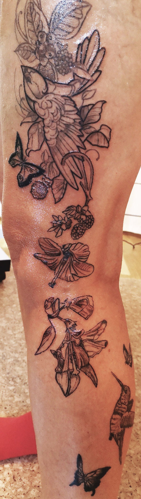 Tattoo Birds and plants Elmar Karla