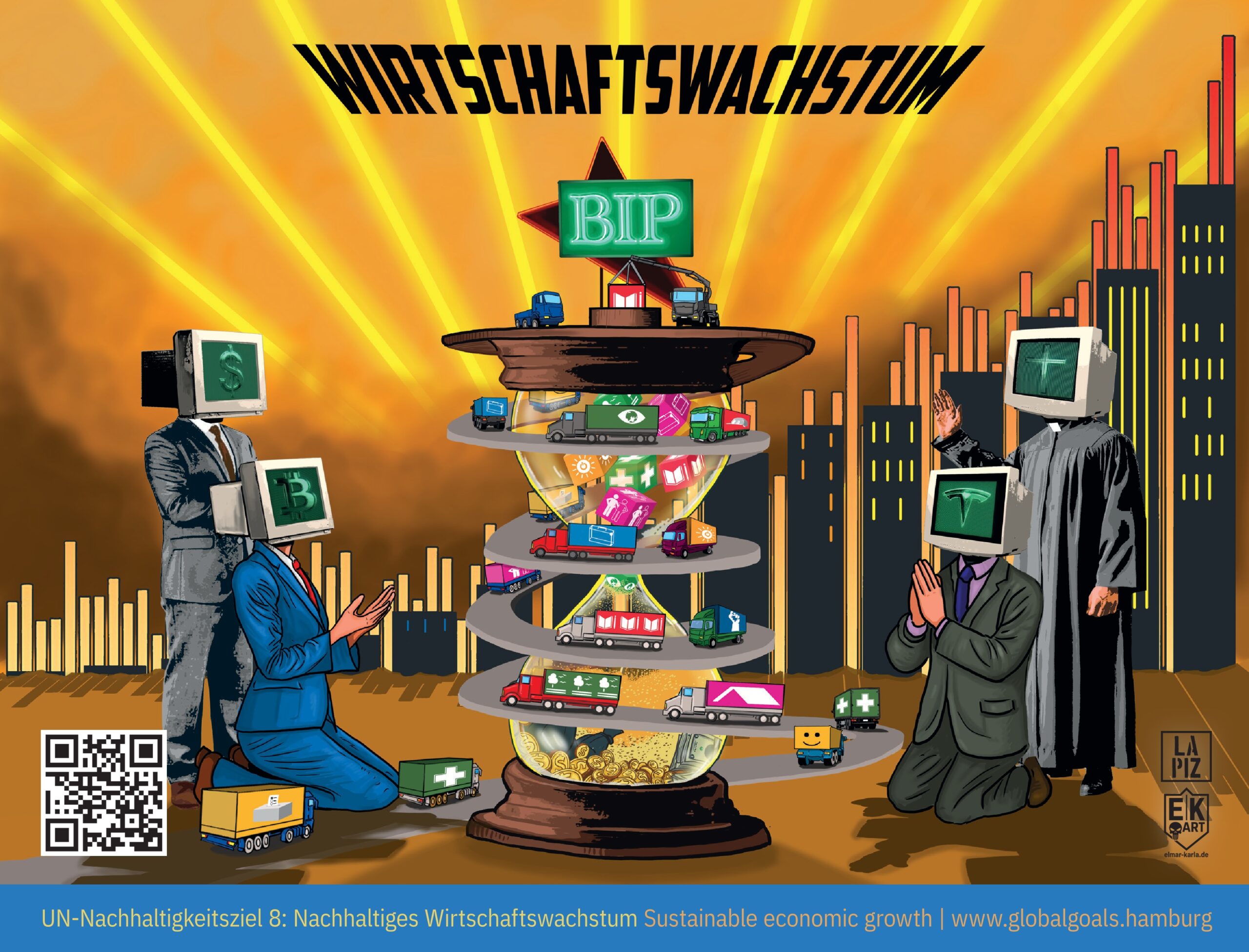 Poster Design with Lapis Graffiti for Globalgoals Hamburg SGD 8